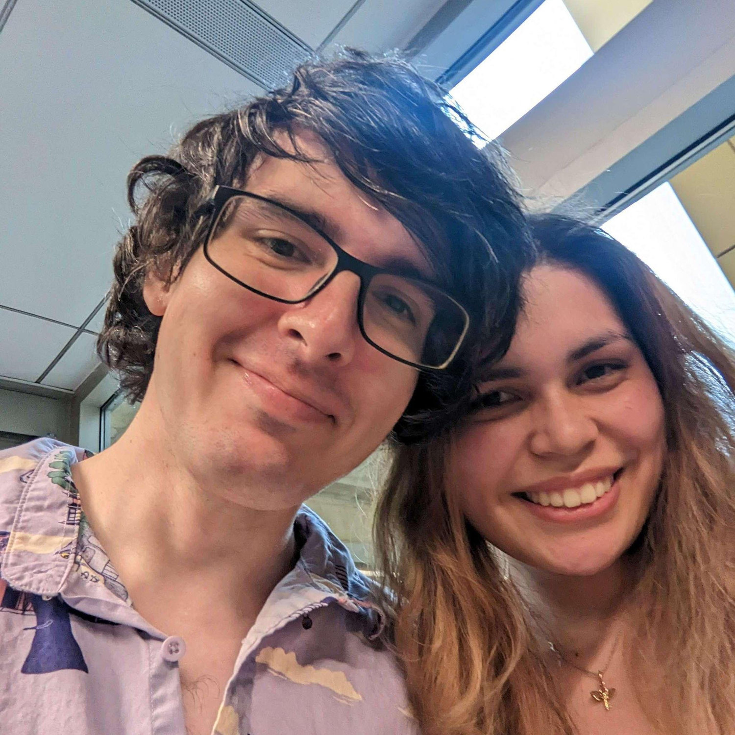 Our first photo together.
