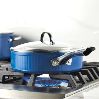 Style Nonstick Cookware Saute Pan with Lid