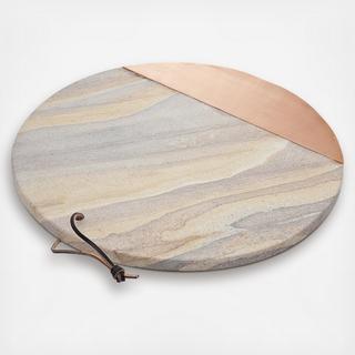 Rainbow Sandstone Round Tray