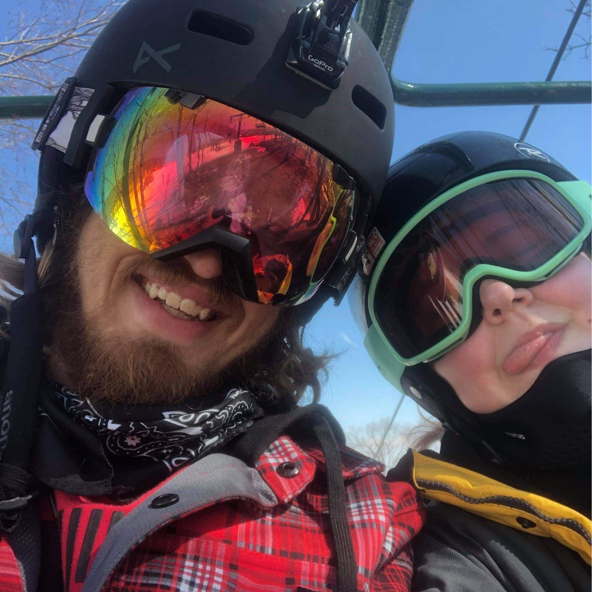 Our first trip to the slopes together.