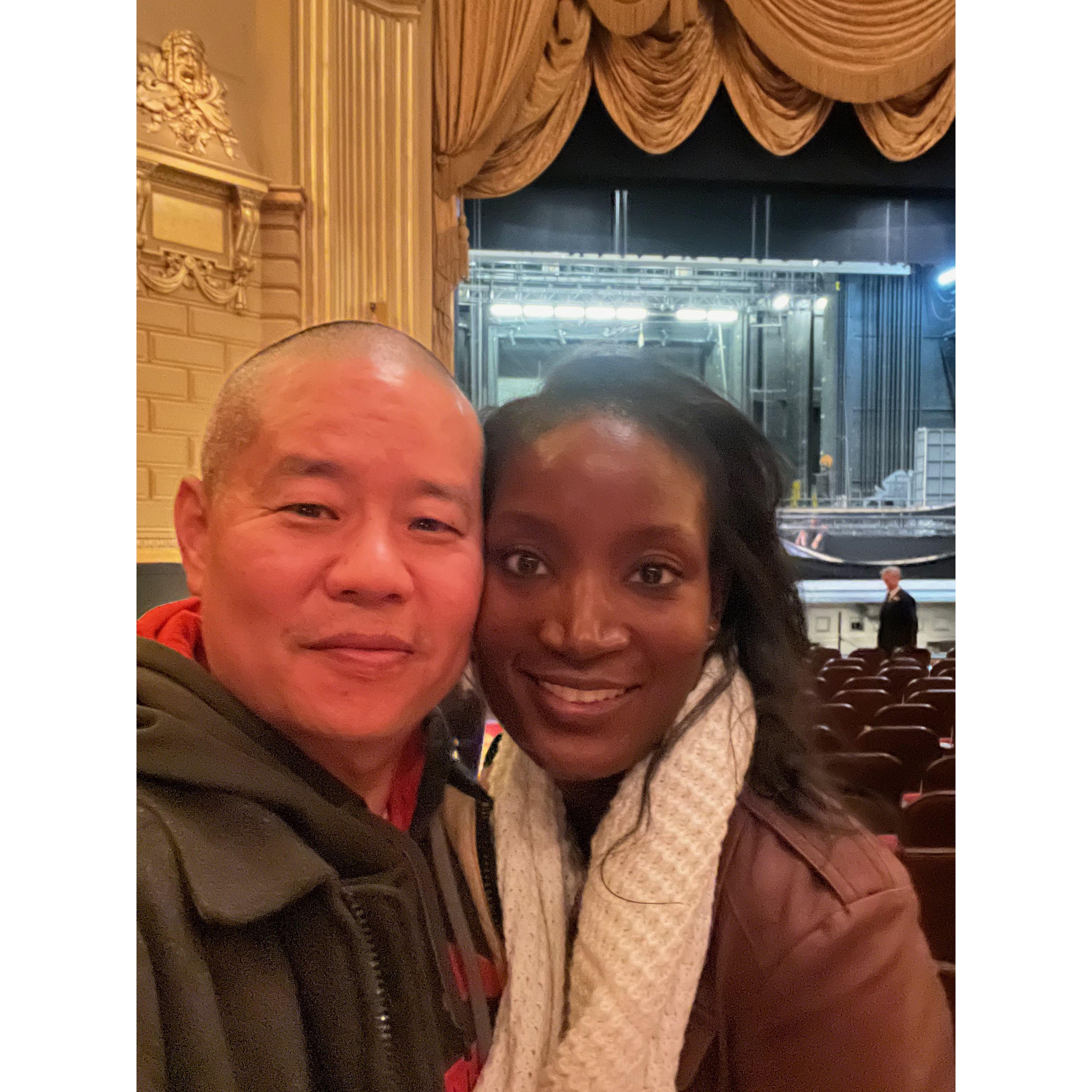 At the ballet!