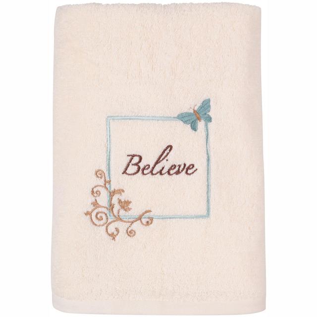 Mainstays Cotton 25" x 50" Butterfly Blessing Decorative Bath Towel, 1 Each