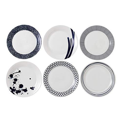 Royal Doulton Pacific Dinner Plate 28cm Set of 6, Blue, 6 Set