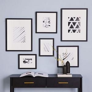 Gallery Frames, Black, Set of 6