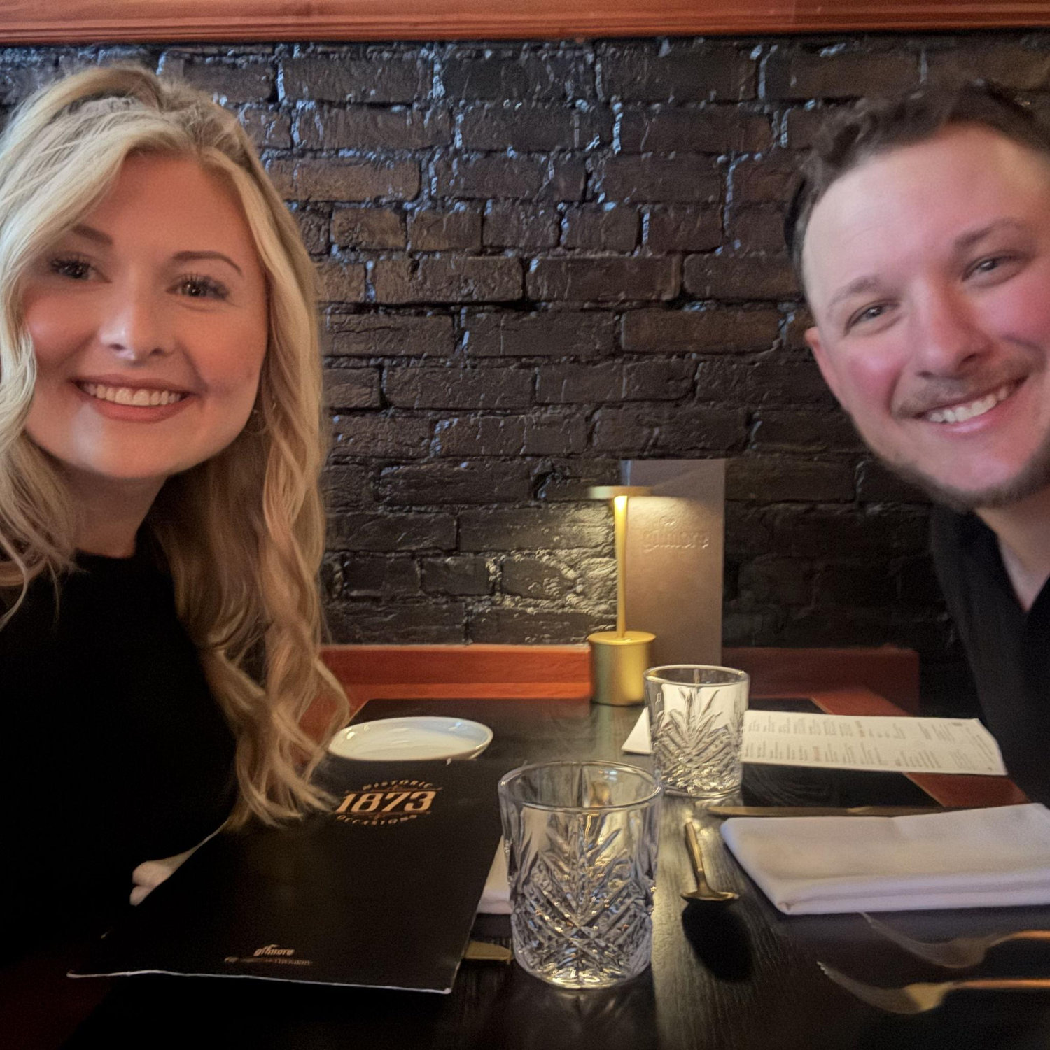 Fancy dinner before engagement