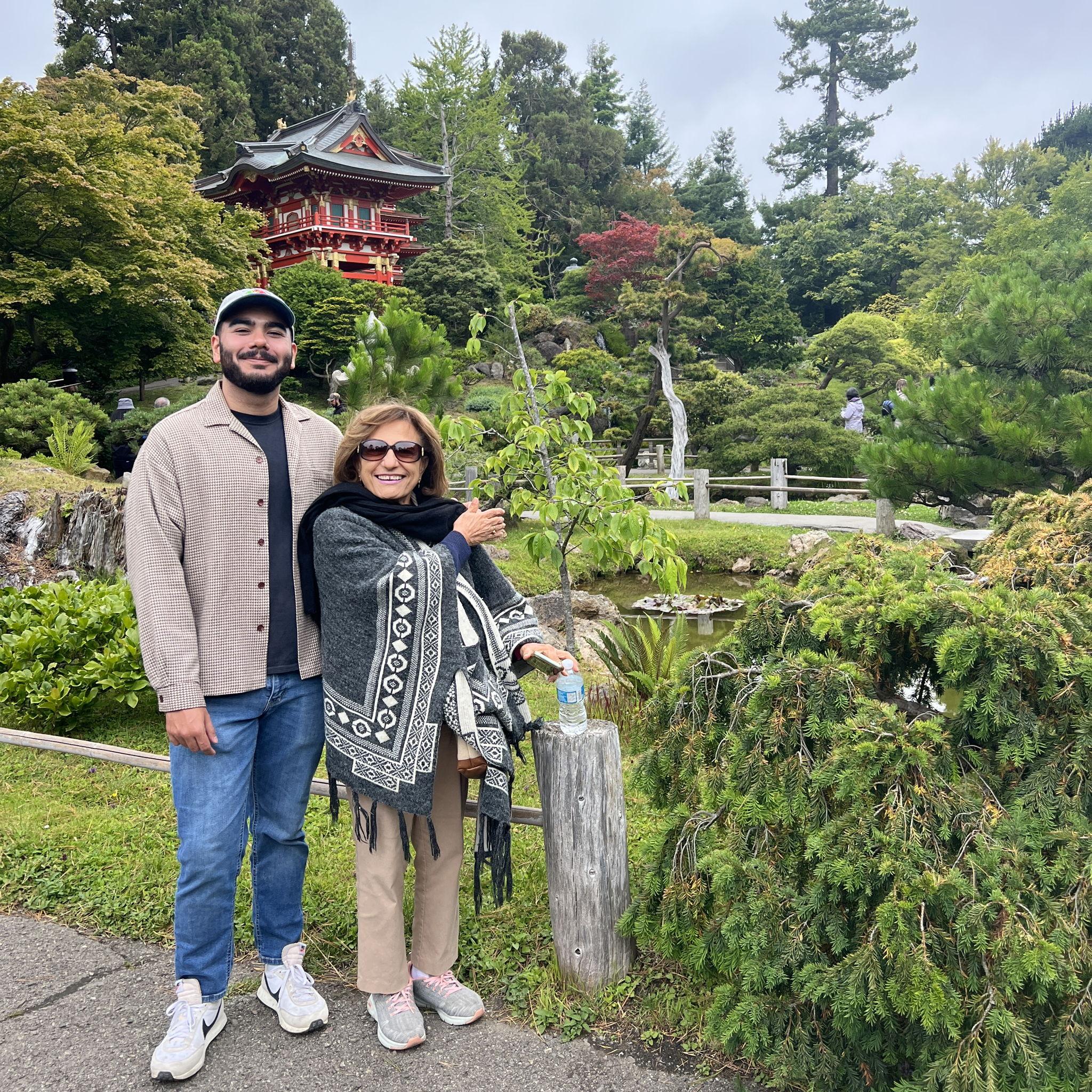 Patrick meets Mena's mom for the first time in Golden Gate Park before delighting in the San Francisco Japanese Tea Garden (the oldest one in the country), where together we peeped the beautiful grounds, sipped miso, and snacked on Takoyaki.