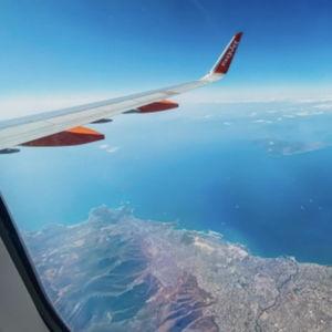 Flight from Paros to Athens