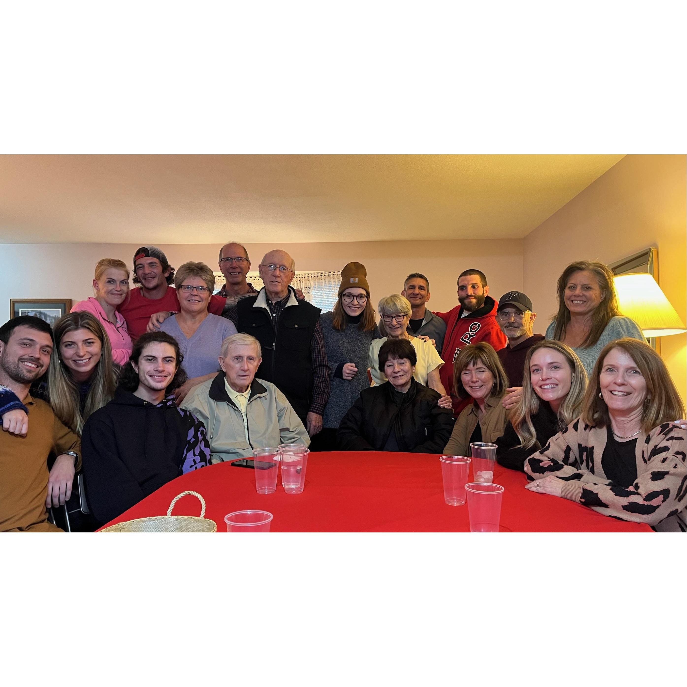 Hailey meeting the Nichols and the Neeses in Iowa for Thanksgiving!