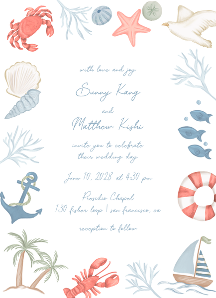 Costa Classic | White | Zola Wedding Invitations