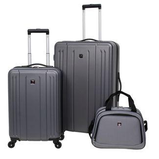 Skyline 3pc Hardside Luggage Set - Gray