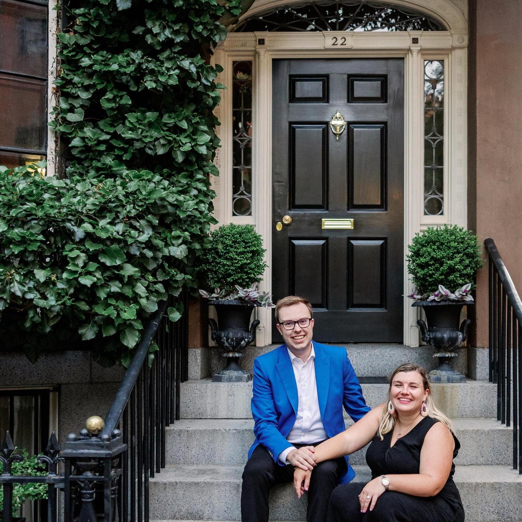 A quiet moment on our* front steps.

*Note: a stranger's front steps