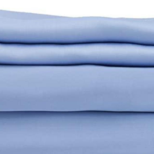 HotelSheetsDirect Bed Sheets Set - 1600 Thread Count, 4 Pieces (1 Flat, 1 Fitted Sheet, 2 Pillow Cases) - 100% Bamboo Sheet Sets, California King - Light Blue