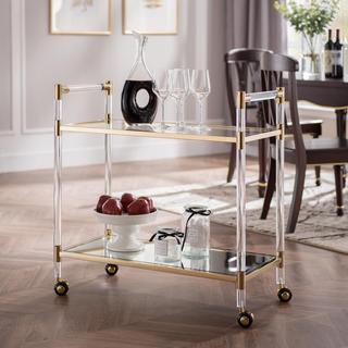 Janiston Acrylic Bar Cart