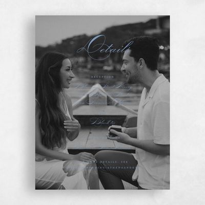 Denim Blue Wedding Enclosure - Perseus