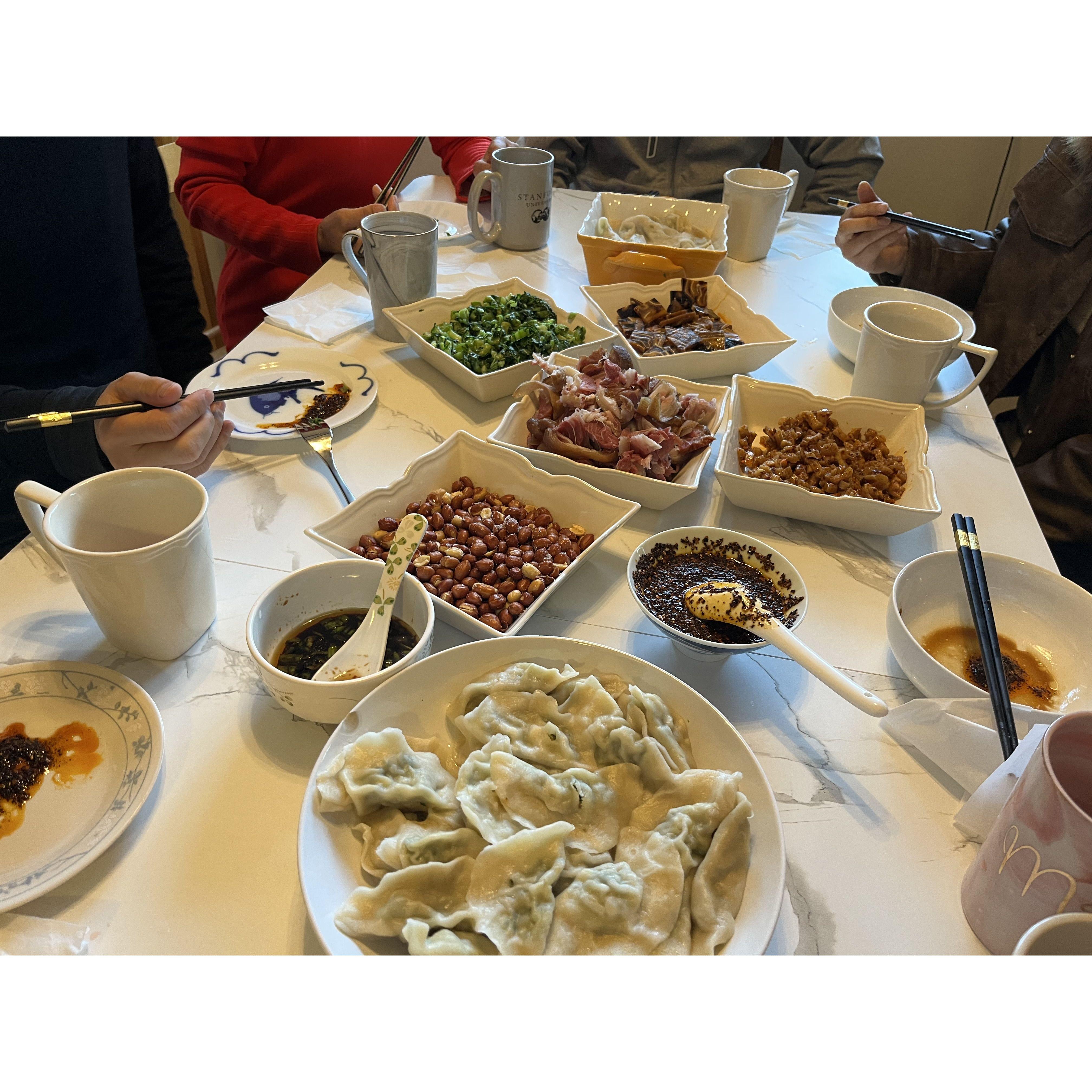 Dumpling party at 2023 Christmas eve.