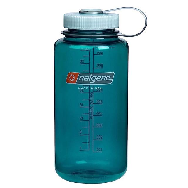 Nalgene Sustain Tritan BPA-Free Water Bottle Made with Material Derived from 50% Plastic Waste, 32 OZ, Wide Mouth