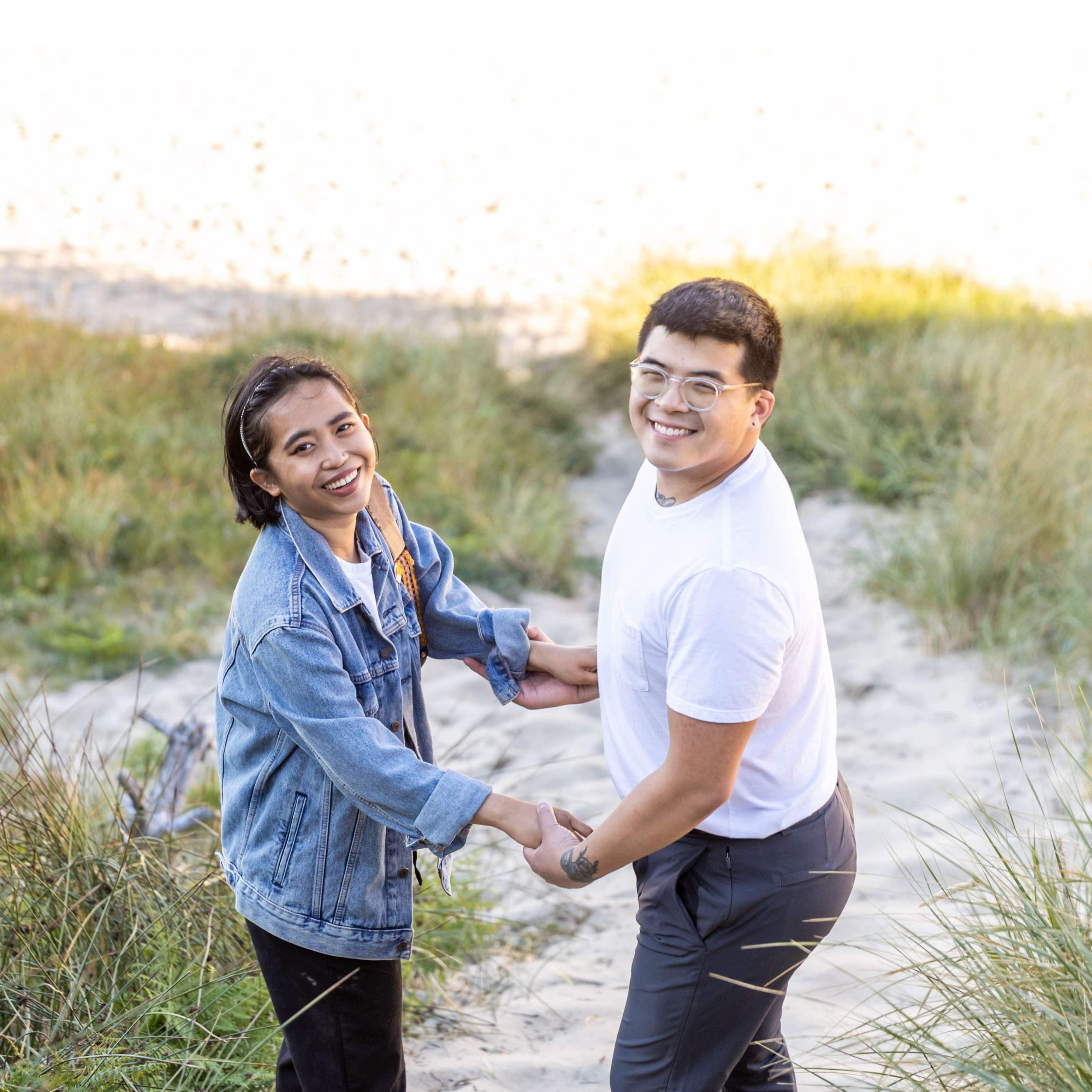 The end of our engagement photoshoot session