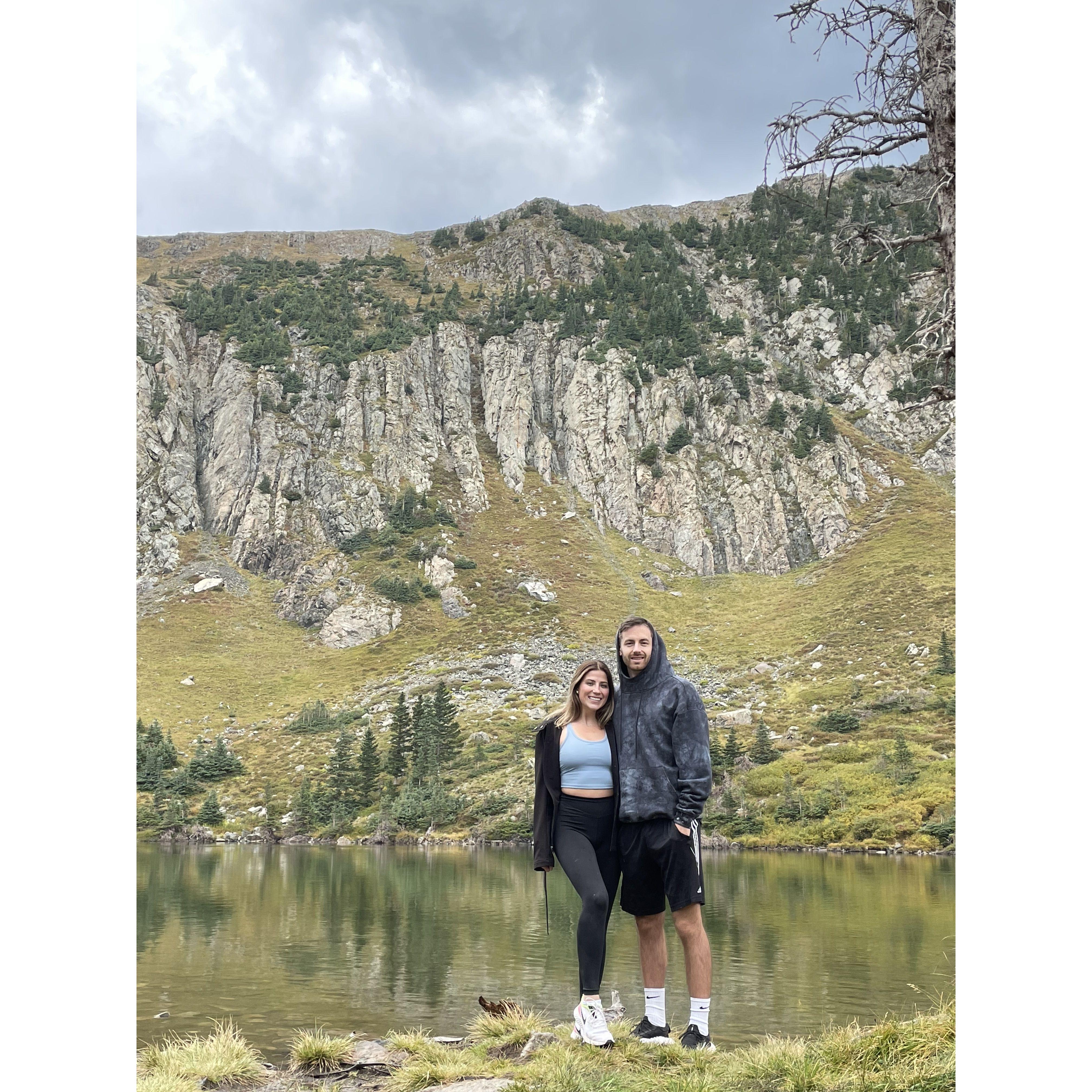 Visiting Kelli's best friend Ciera and JC, we took a quad all the way up to the mountain and found a lake up top in New Mexico