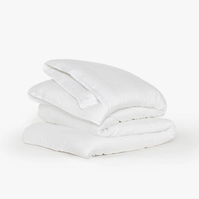 Full/Queen Eucalyptus Duvet Cover White - Buffy