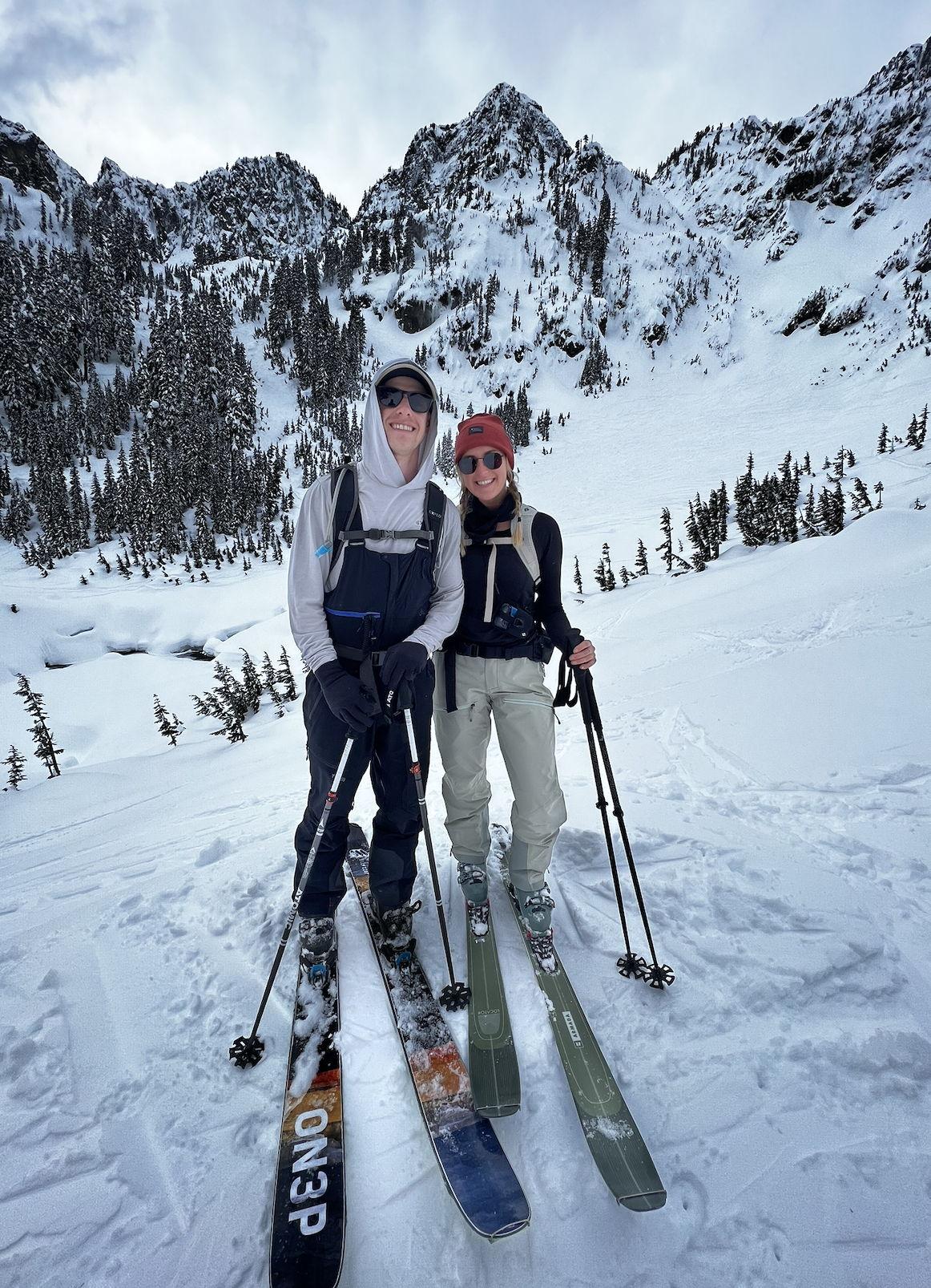 March 2023: First backcountry ski expedition together
