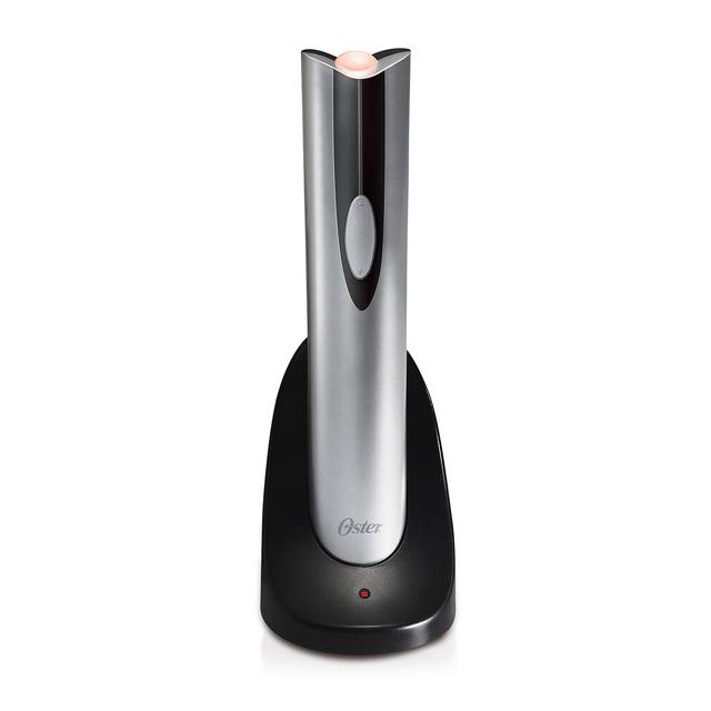 Oster Cordless Electric Wine Bottle Opener with Foil Cutter, FFP - FPSTBW8207-S-AMZ, Silver, One