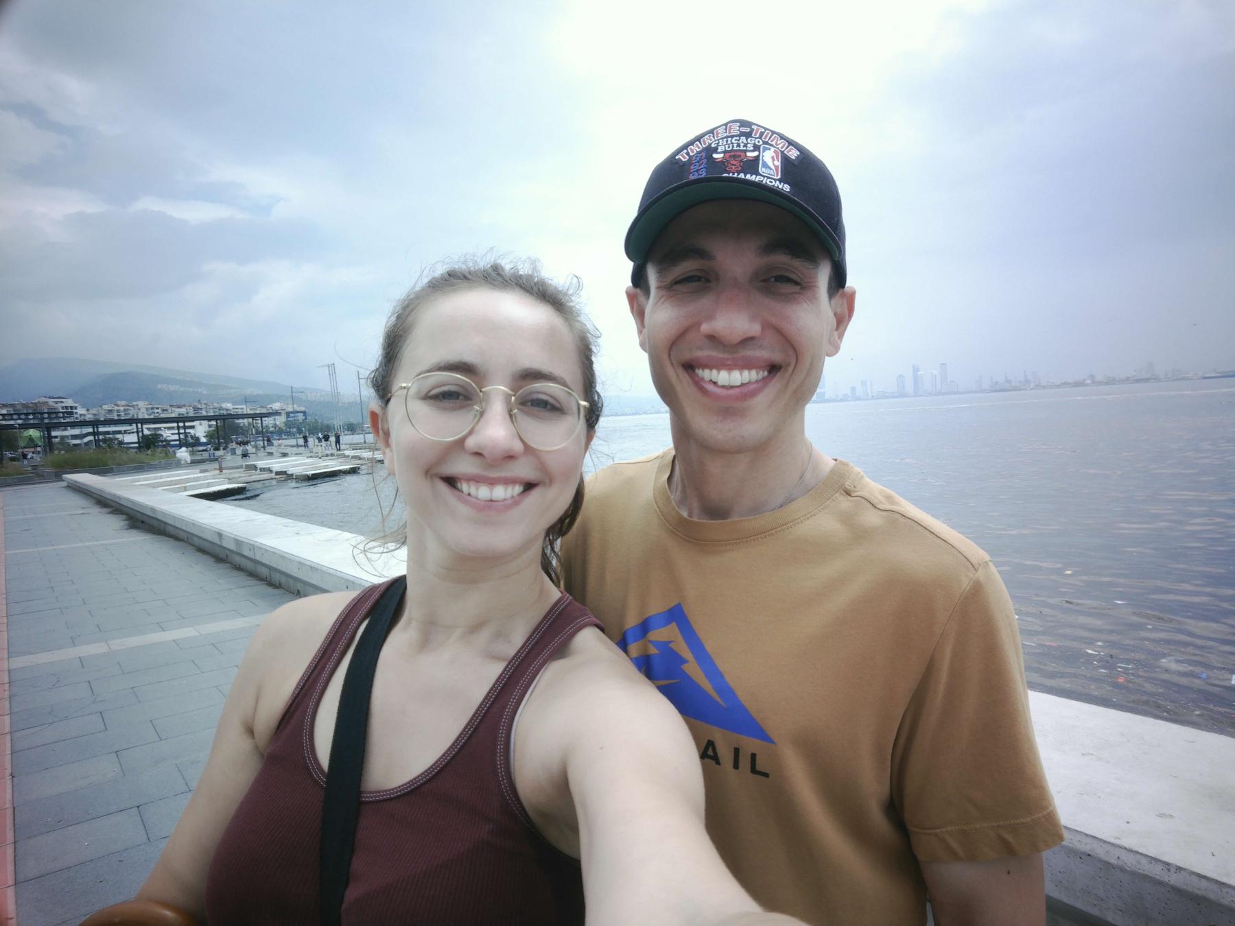During a run on the boardwalk in Izmir