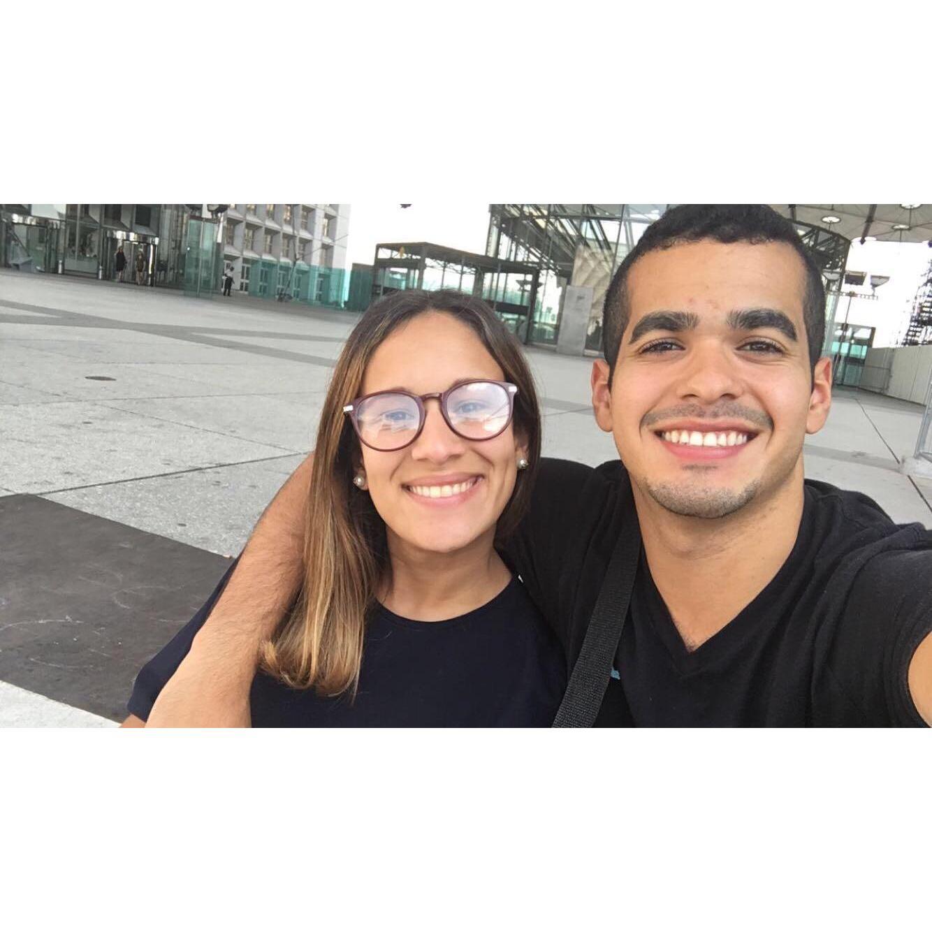 First day of our Masters in International Business, La Défense, Paris 2016.
