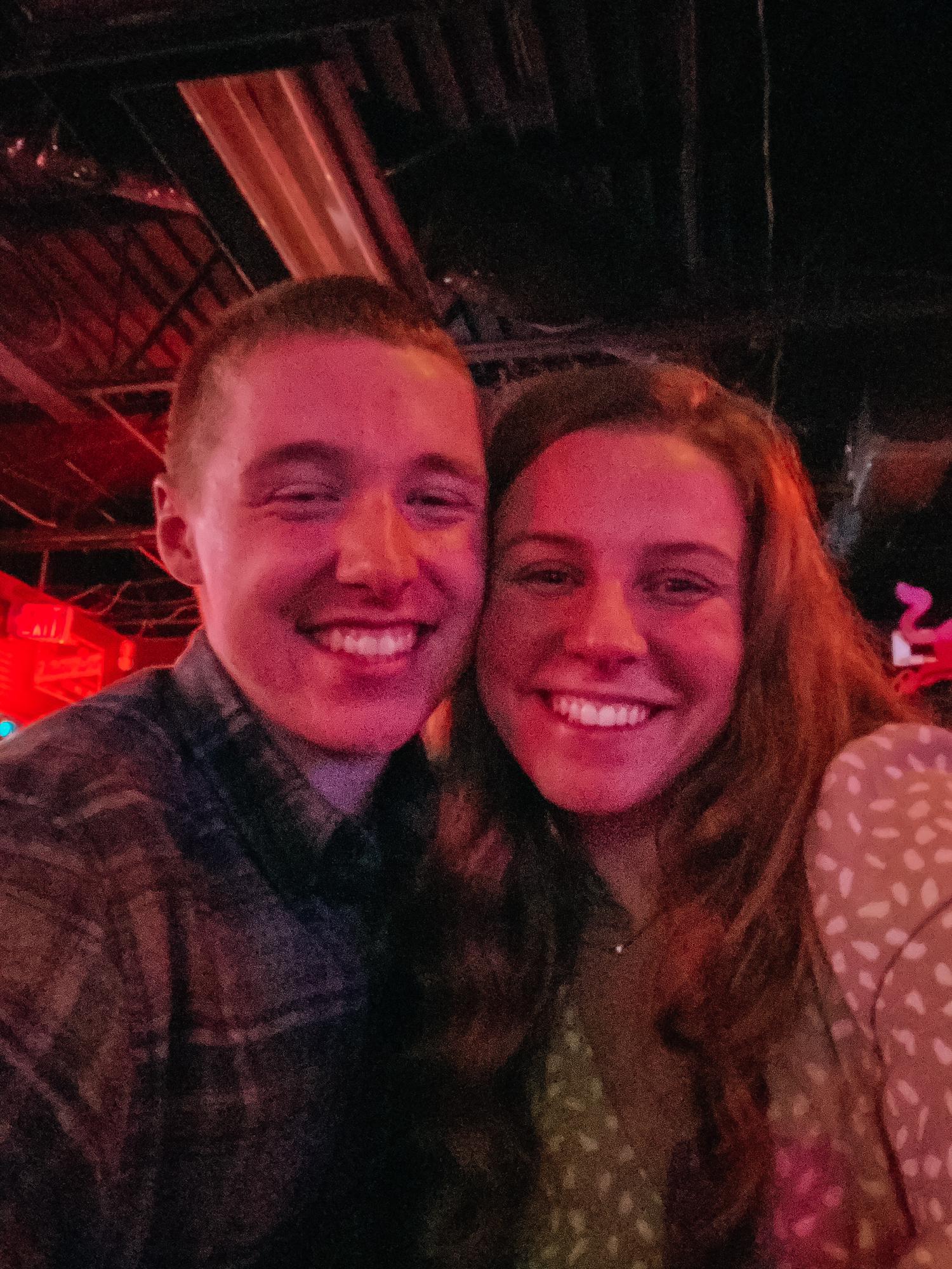 Two step dancing at a country bar in Midland