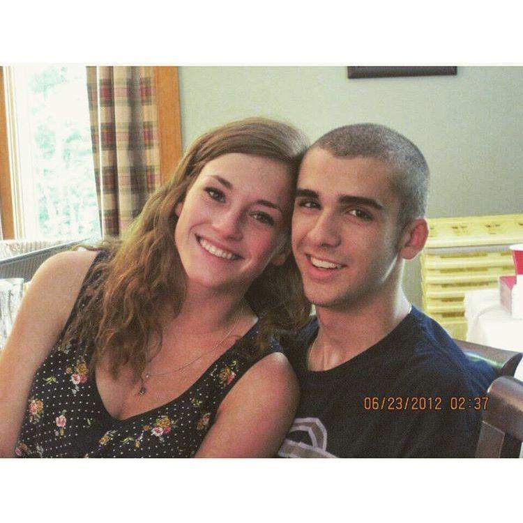 One of our first photos together at Kiera's high school graduation party, June 2012.