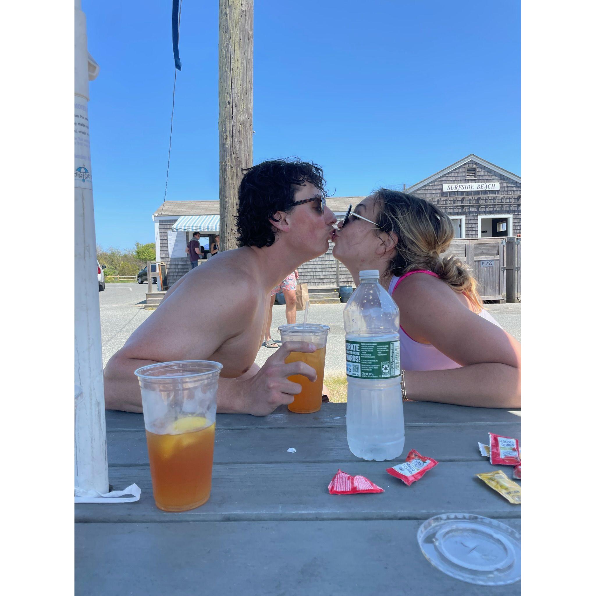 Lunchin in Nantucket
