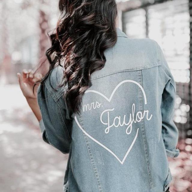 BRIDAL SHOWER - Custom Mrs. Jean Jacket