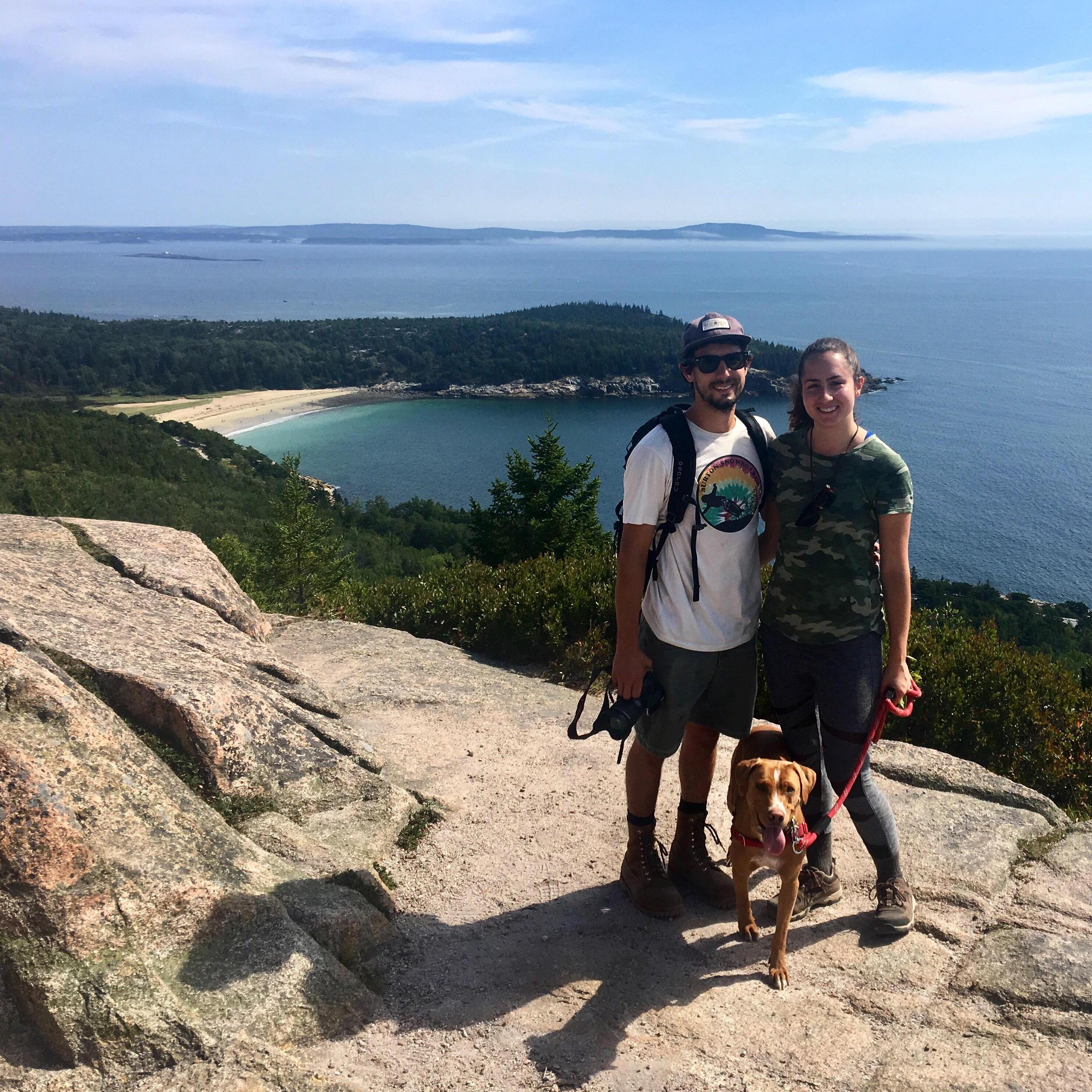 Acadia National Park - ME, This may have been our longest day of hiking, We started at 2am to hike Cadillac mt and see the first rays of sunlight hit the U.S. We hiked around the park till sunset.