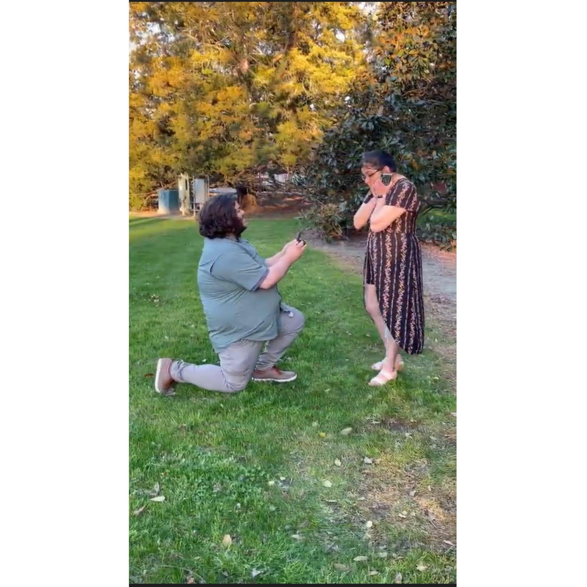 When he got down on one knee at Sweetheart Circle for our third anniversary, 2024