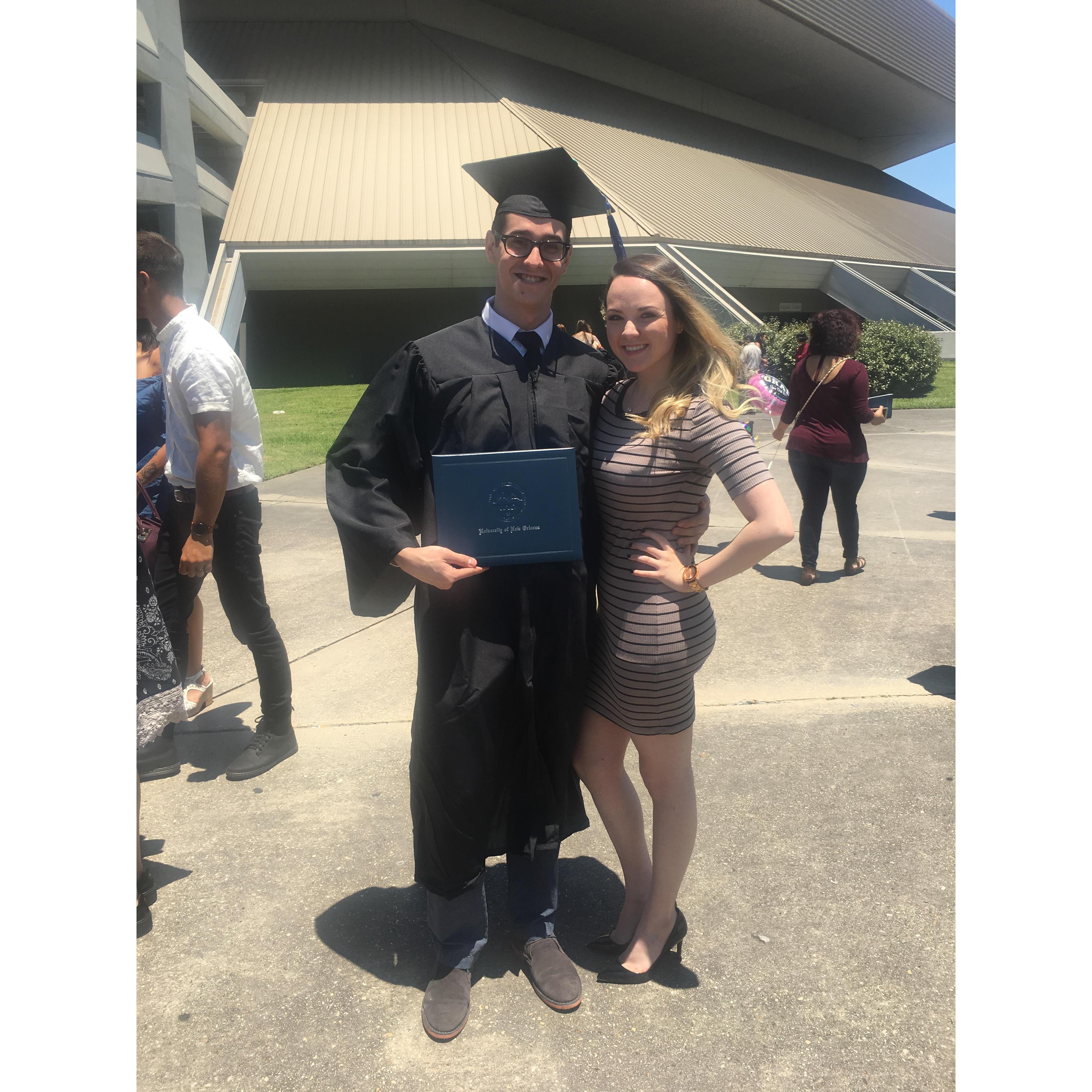 May of 2017, Josh graduates college with his Bachelors!