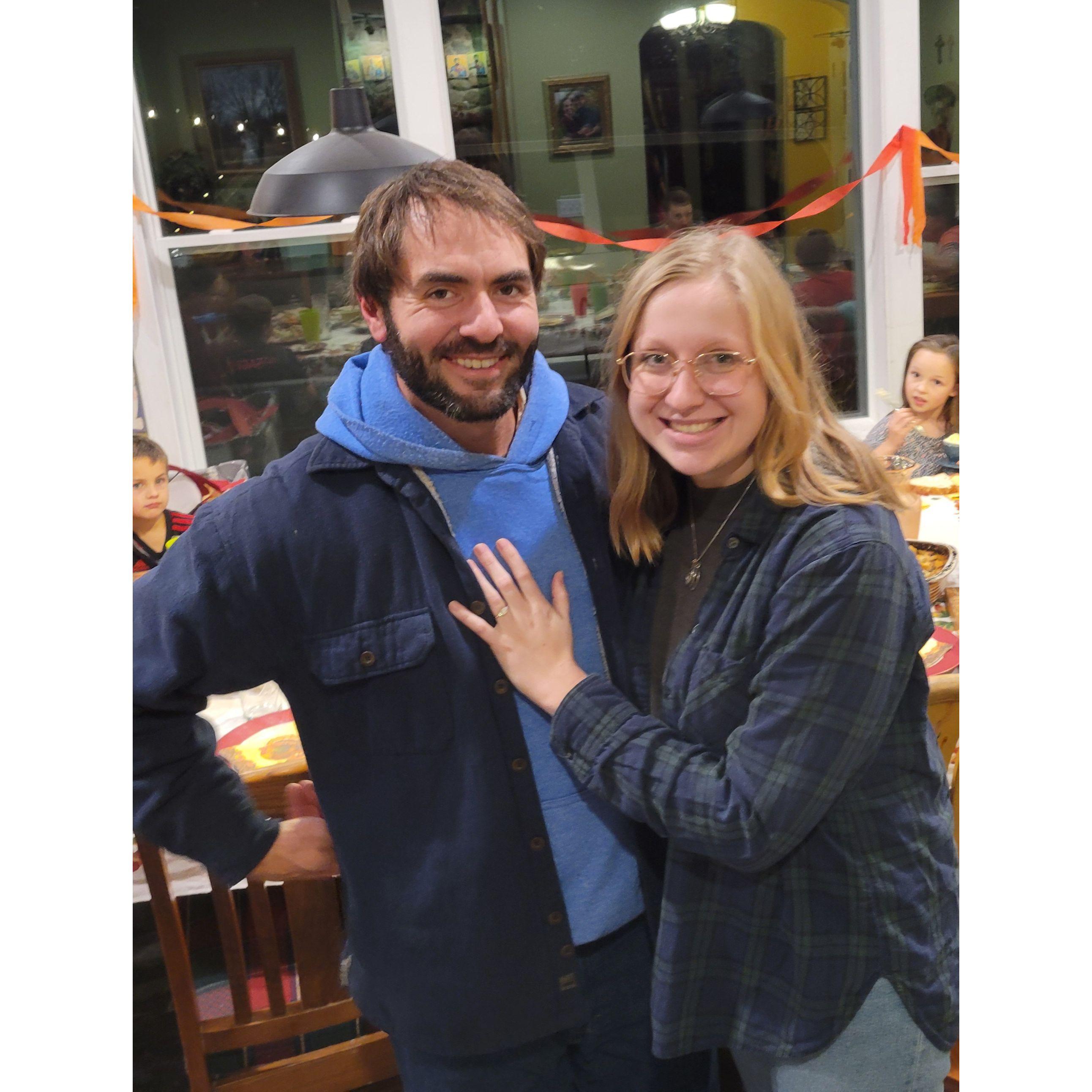 Taken right after our surprise engagement