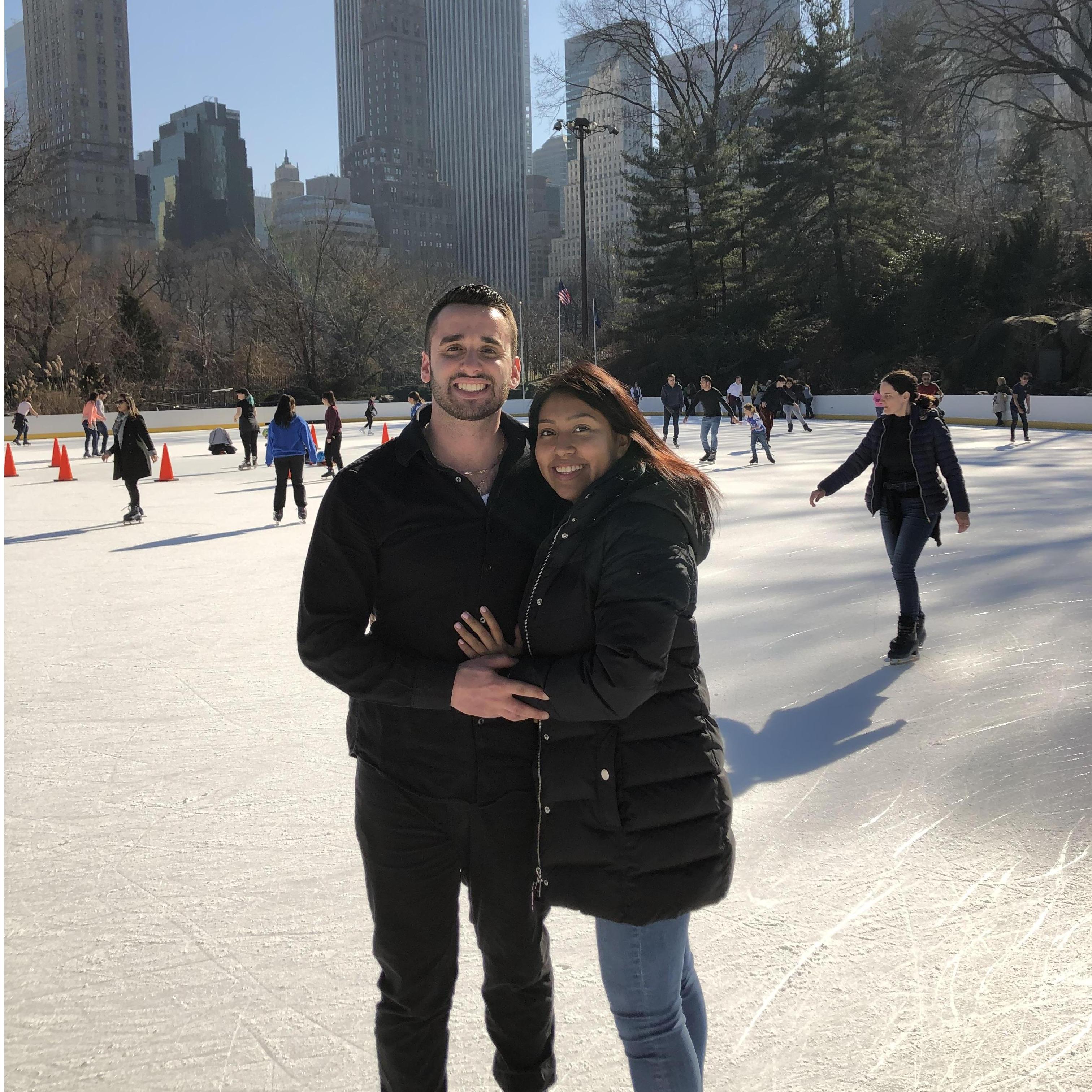 February 4th, 2019. We took a day trip to NYC and went ice skating at Central Park.