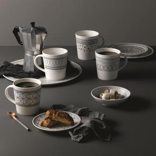 Patterened Assorted Mug, Set of 4