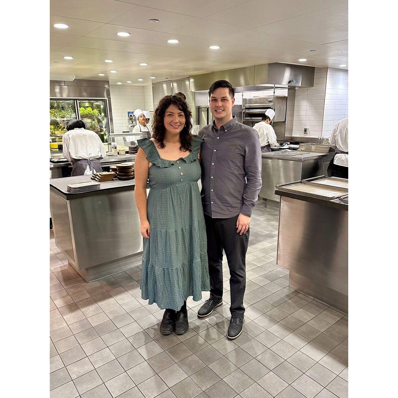 Moments before our engagement