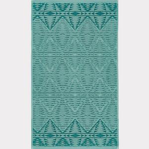 Pecos Sculpted Hand Towel in Aqua - Pendleton