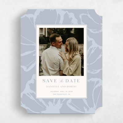 Blue Ticket Wedding Save the Date - Esme Photo
