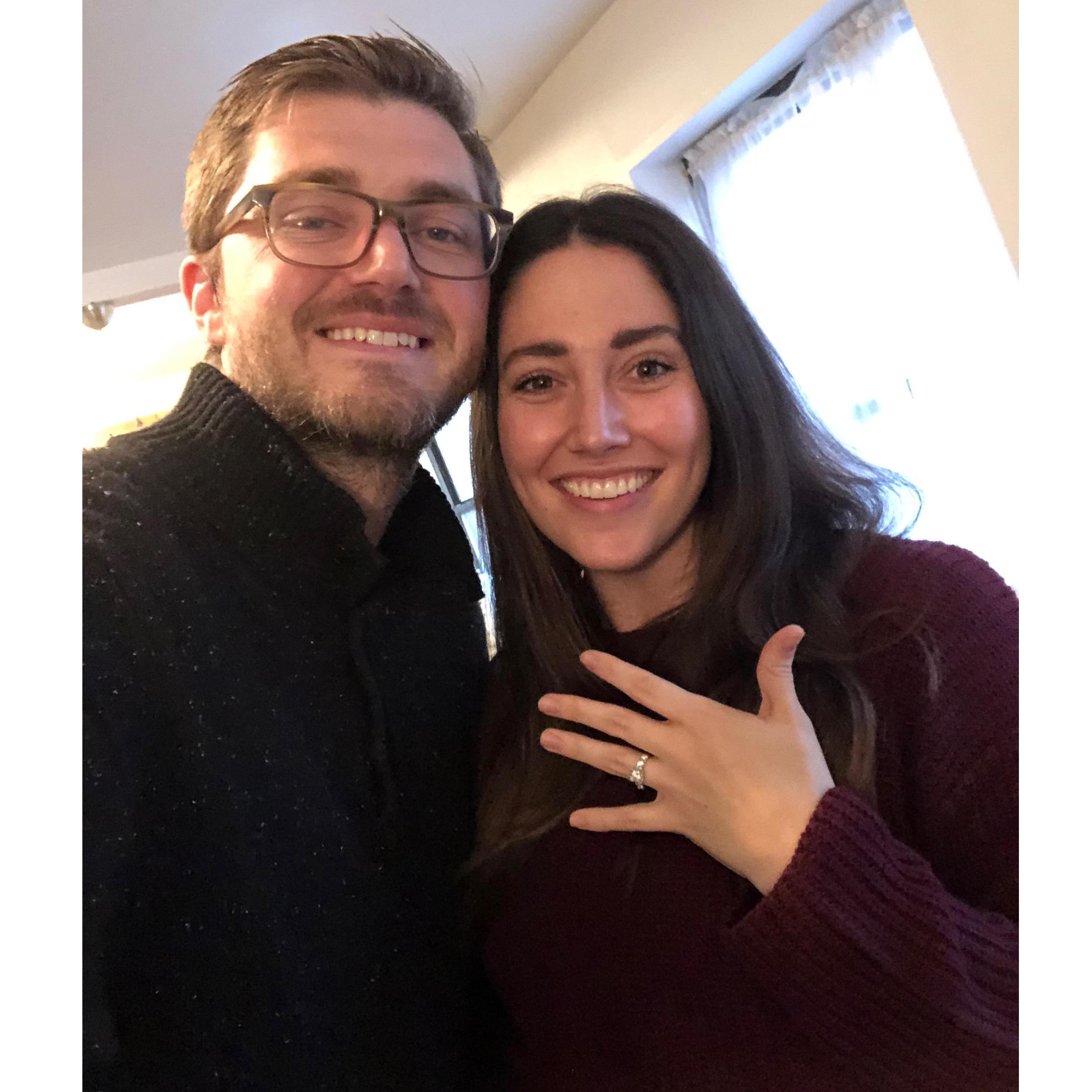 December 16, 2018. The day we got engaged!