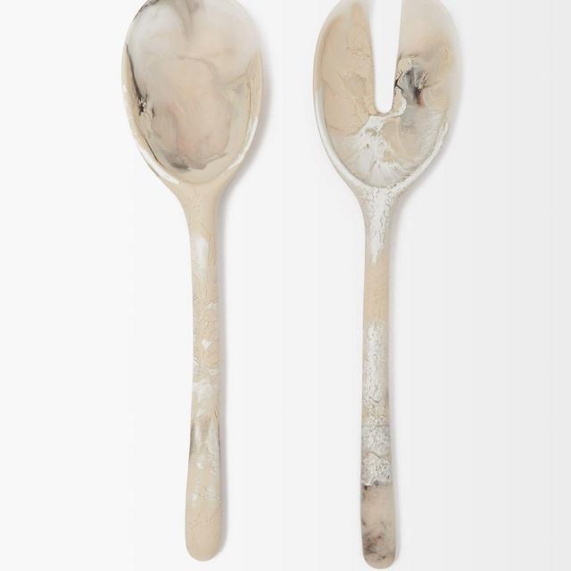 Dinosaur DesignsStone marbled-resin salad servers