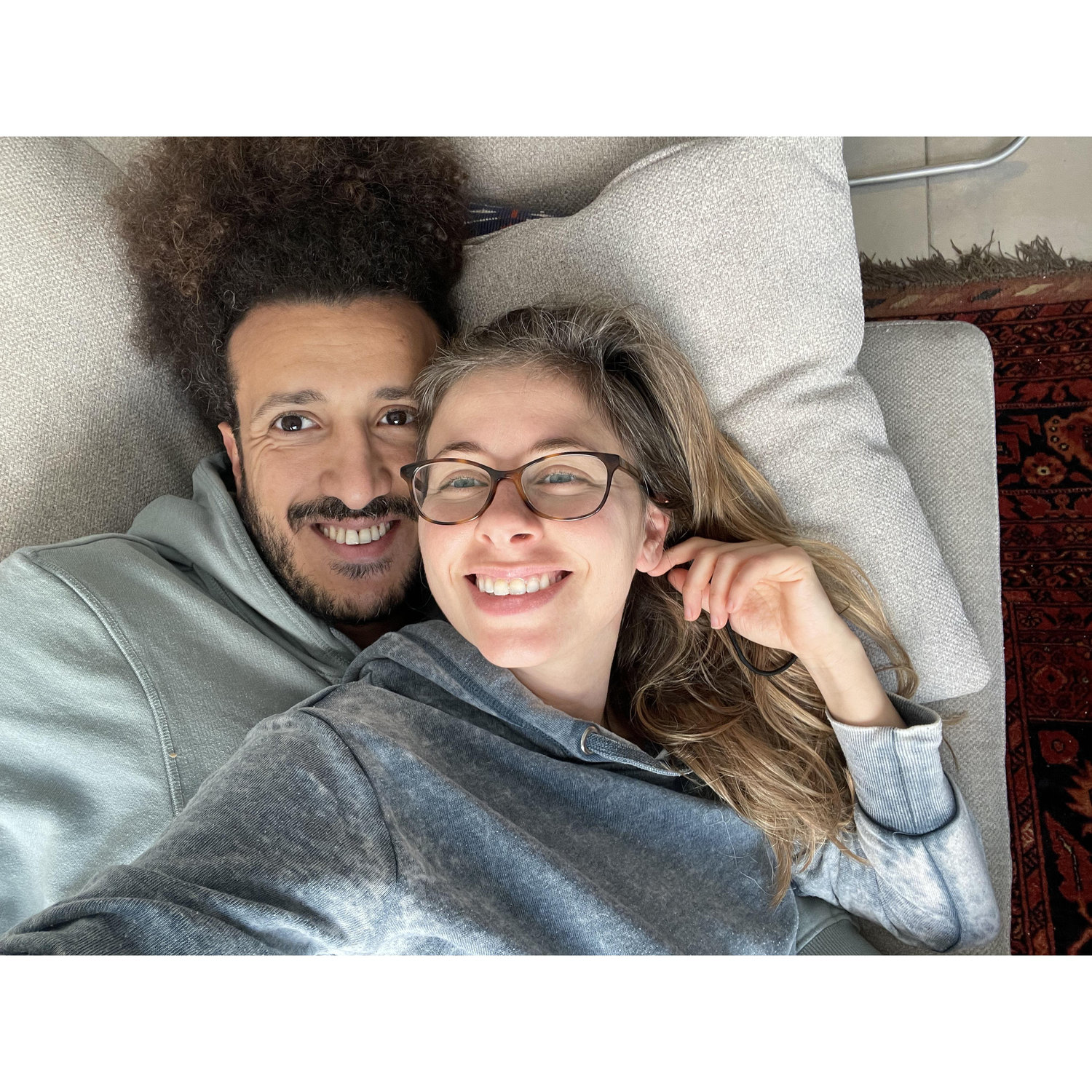 Cozy on the couch