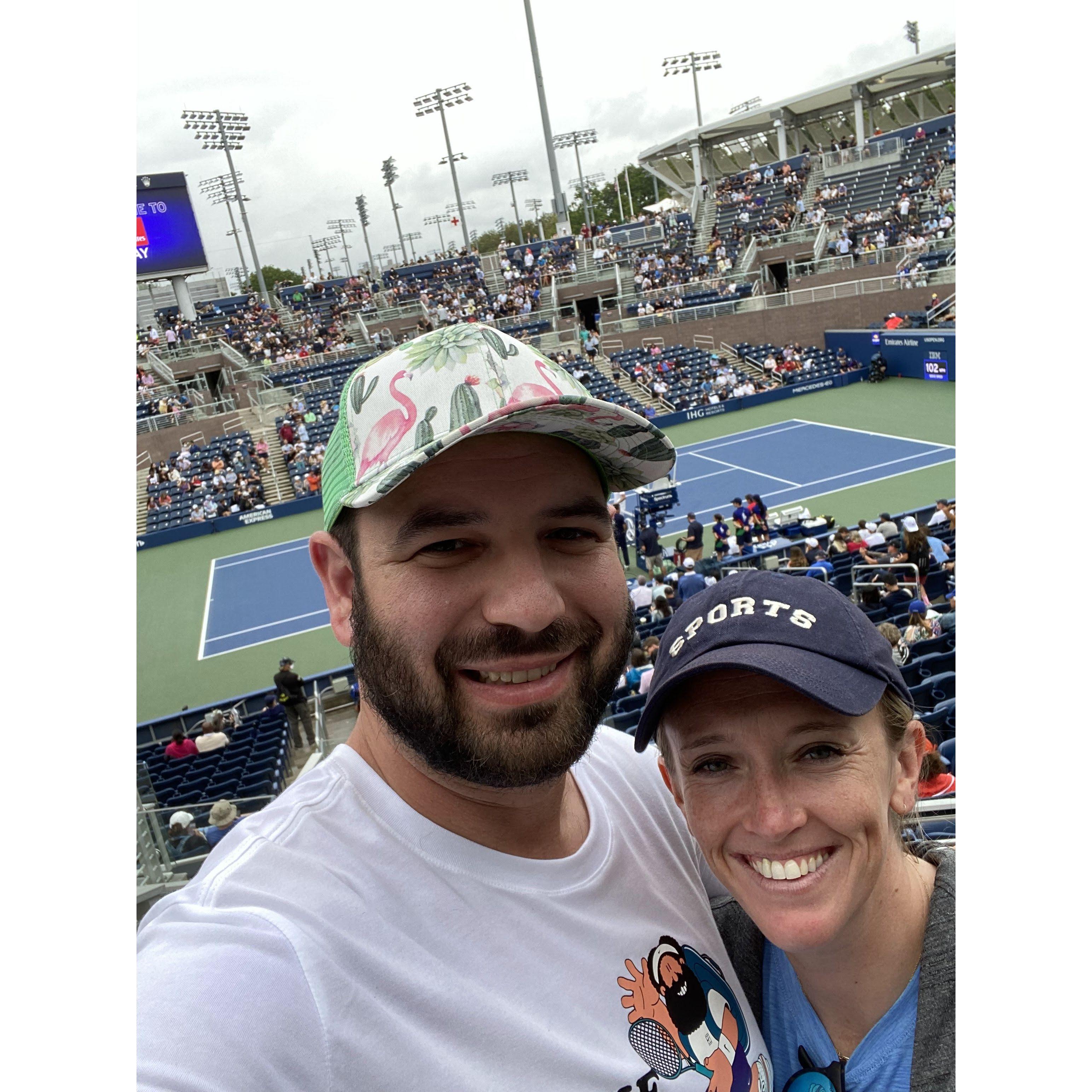 At the U.S. Open - one of many sporting events attended together