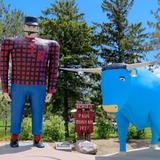 Paul Bunyan & Babe the Blue Ox Statues