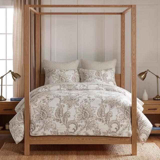 Bennett Taupe King Quilt Set - Levtex Home