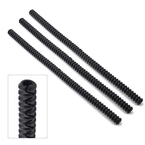 BESEGO Oven Rack Shields, Heat Resistant Silicone Oven Rack Cover Prevent Hand & Arm against Burns, Scars & Injuries - BPA Free & FDA Approved - 14 Inches Long (3Pcs Black)