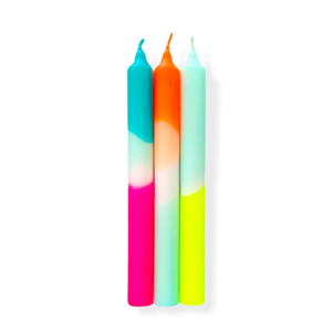 Neon Candles - Rainbow Kisses