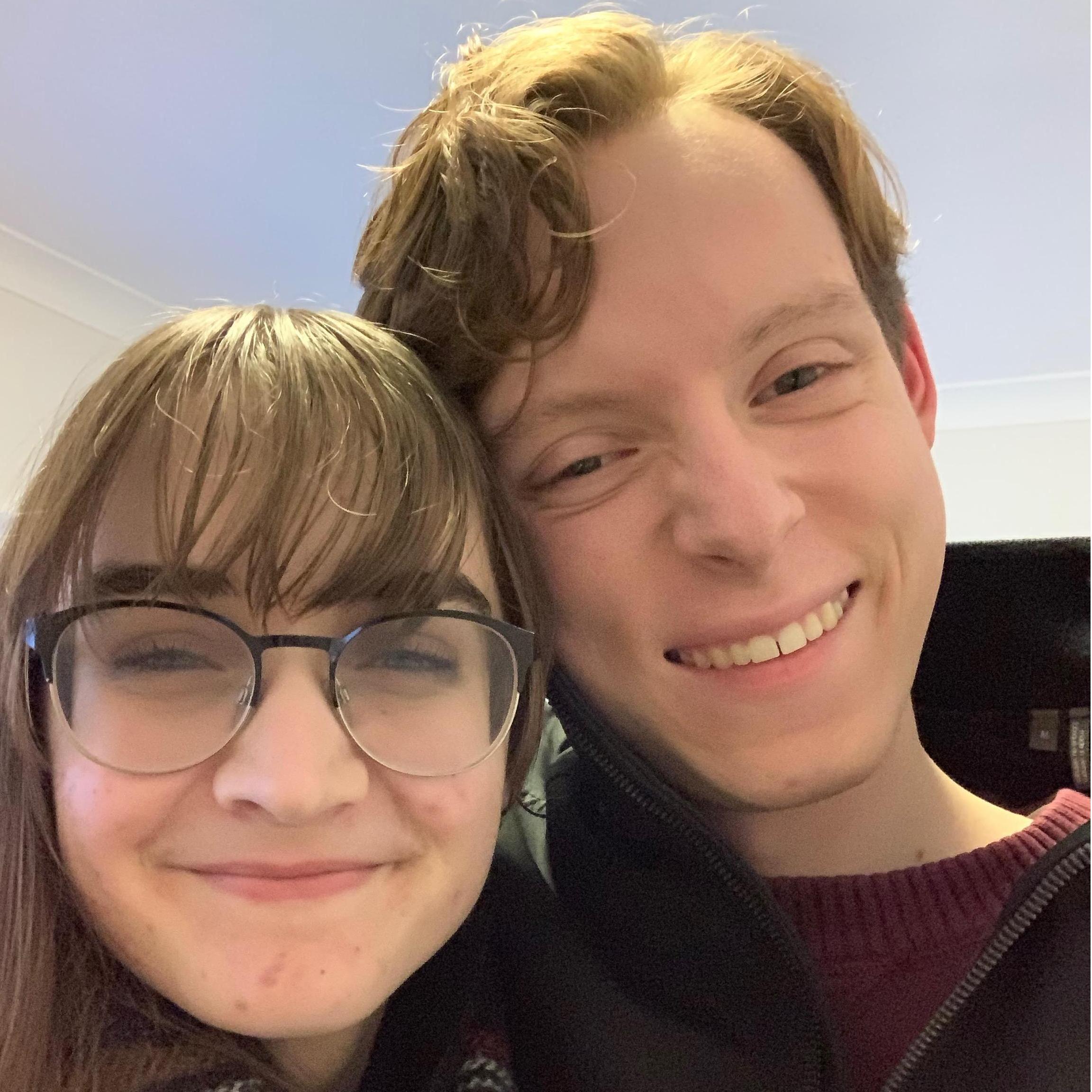 This was taken after our longest period of long distance (100 days), during which Sam was studying at Oxford.