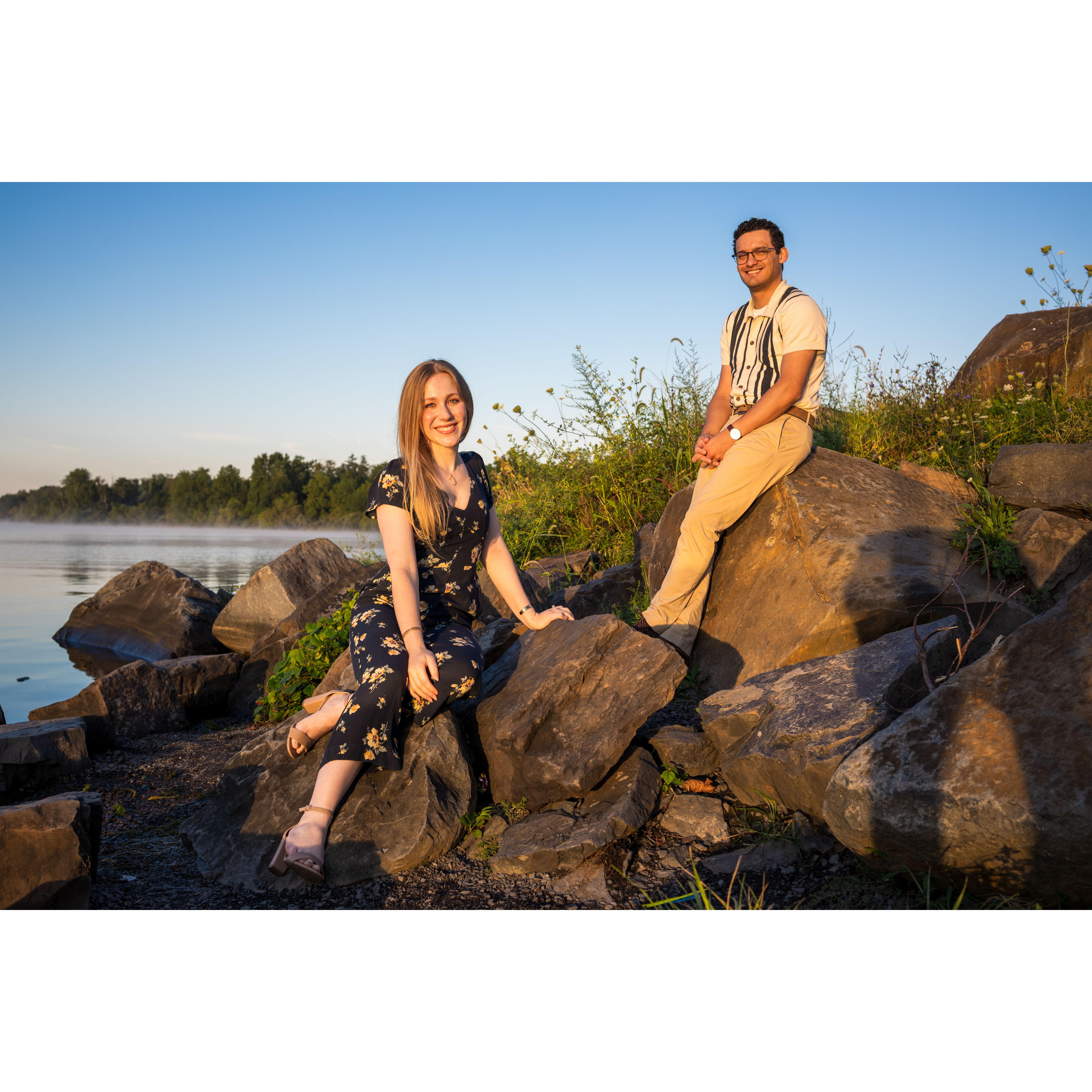 One month to go isn't too late to get engagement shots done, right?